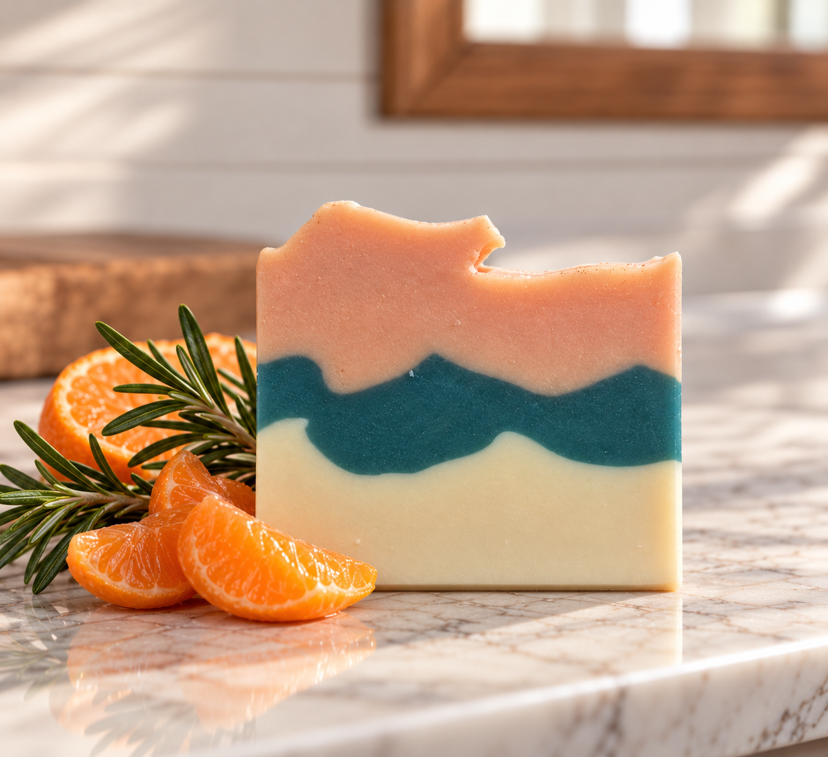 Mandarin Rosemary Goat Milk Soap